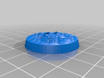 32mm Rocky Base for Miniatures 