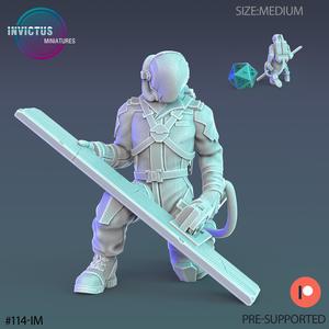 Human Worker Wood / Space Colonist / Alien Villager / Cyberpunk Warrior / Invasion Army / Trooper Attack / Sci-Fi Encounter