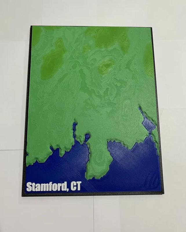 Stamford Connecticut Topographical Map   