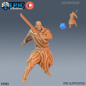 Monk Player Character Swords / Priest / Human Villager / Male Warrior / Medieval Encounter