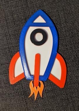 2D Rocket Multicolor