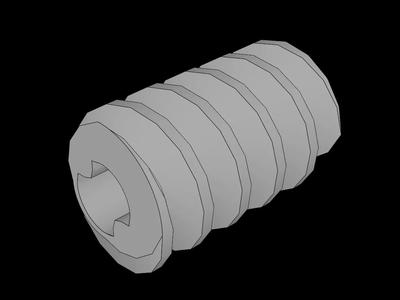 Lego Compatible (32905.dat) Technic Worm Gear 2L with Axle Hole Two-toothed Sliding   