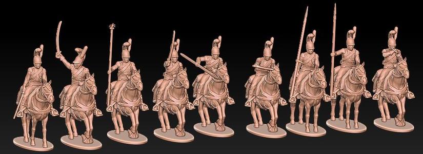 Napoleonic french lancers