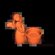 Engel mit LED Teelichthalter/Angel with LED tealight holder   