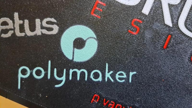 Polymaker logo airbrush stencil   