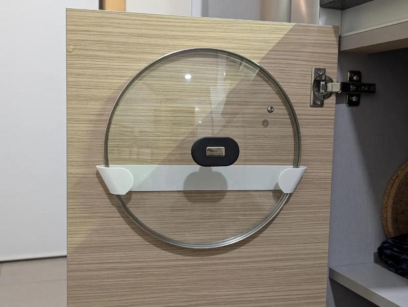 Cabinet Door Pan Lid Holder (Adhesive Mount)   