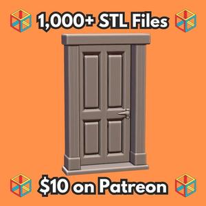 Enchanted Garden Decorative Door for Fairy and Gnome Homes MineeForm FDM 3D Print STL File   