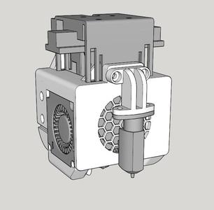 Biqu H2 extruder mount for  TT Sapphire Pro/Plus 