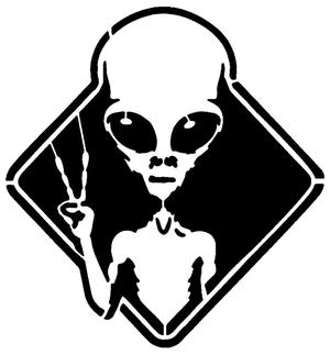 Alien stencil 2