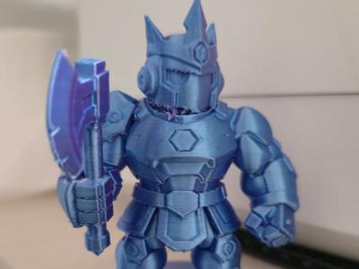 Chibi Axe Warrior – Armored Miniature Figure