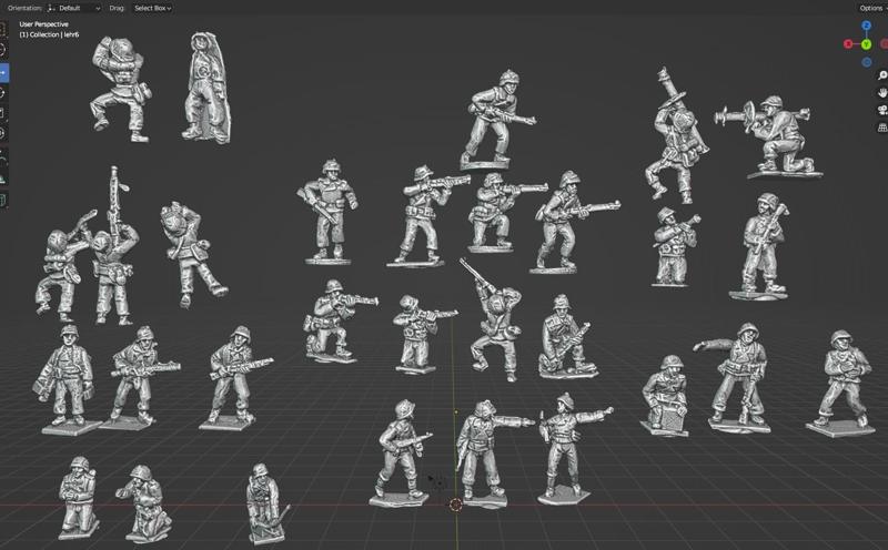 Panzer Lehr SCANs of my old hand sculpted 20mm line.