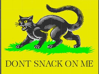 Don't snack on me Black Cat morale style patch