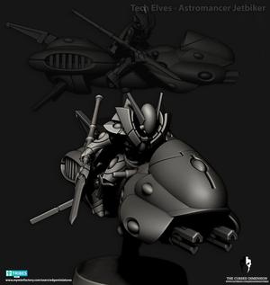 Tech Elves - Astromancer on Jetbike