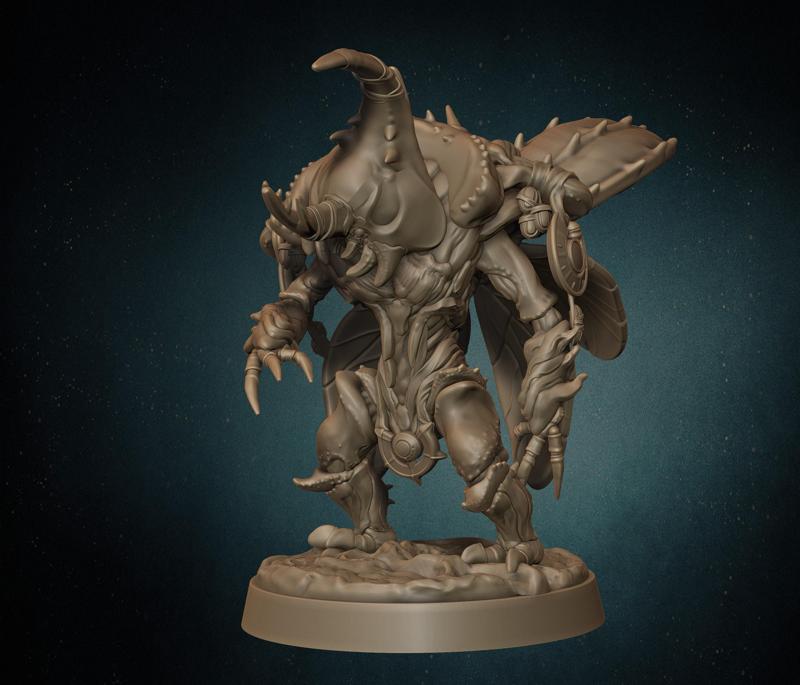 Insect Warrior - 3 poses - Whispering Forest II