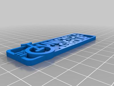 Unicycle Group Keychain