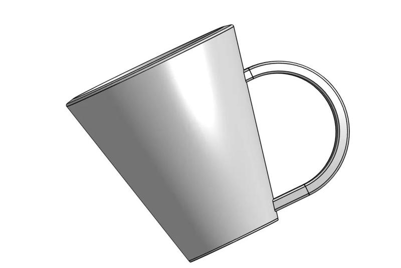 Modern Coffee Cup – 3D Printable Design   