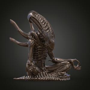 alien yoga 3d print model