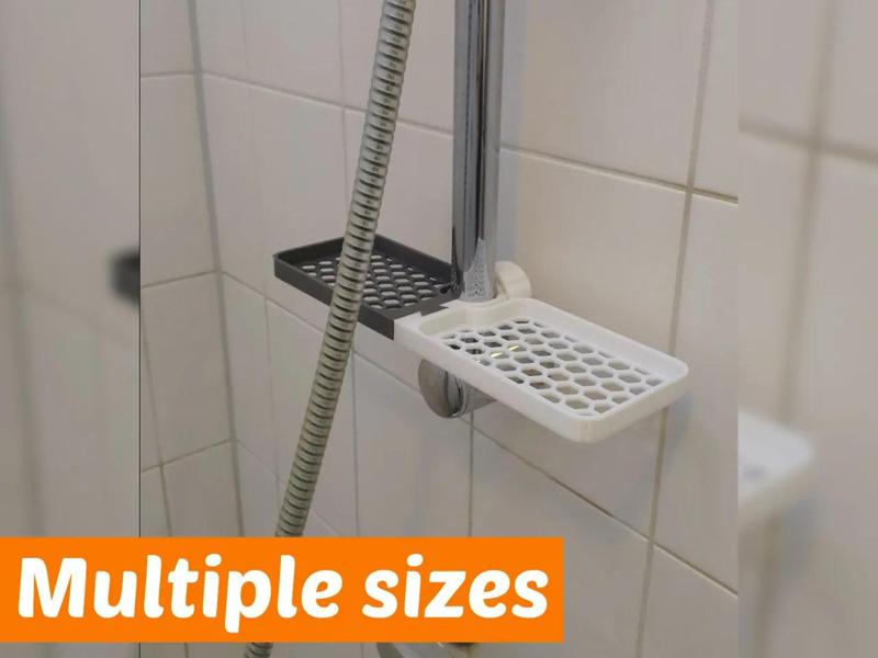 Dual shower shelf   