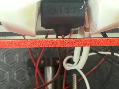 Lowered mount for Creality Spider V3 hotend (1.5 mm closer to the bed)   