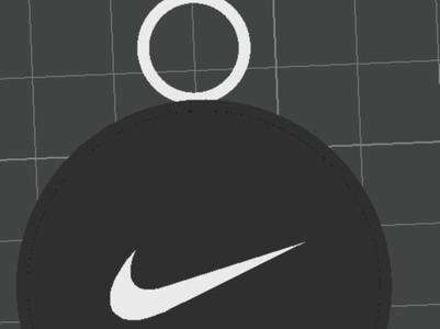 keychain with the Nike logo