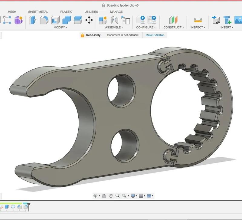 Swim or Boarding Ladder Clip   