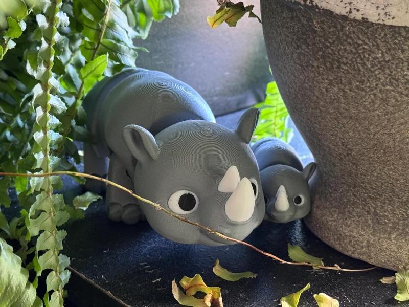 Articulating Rhino Animal Fidget   