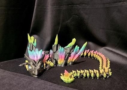 Winged Articulated Crystal Dragon