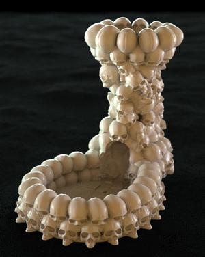 Skull dice tower (MERCHANT)