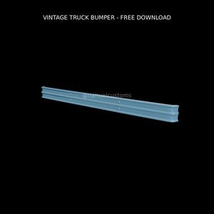 VINTAGE TRUCK BUMPER - FREE DOWNLOAD