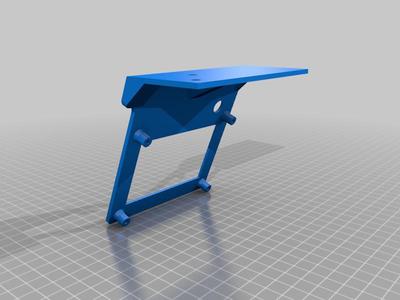 Ender 3 - RHS - display mount w. bracing Extended Out