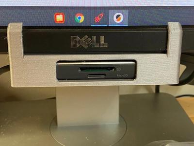 Monitor-Mounted Holder for USB Hub   