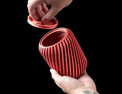 Ridged Storage Container by MODERN MACHINE   