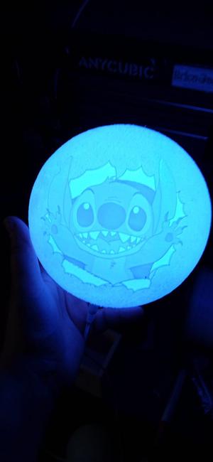 Stitch moon lamp