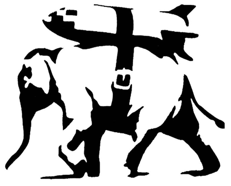 Banksy Elephant stencil