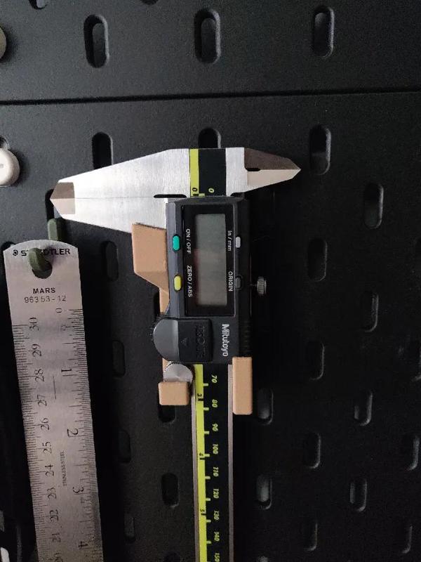 Skadis Calipers Holder, Mitutoyo Absolute 150mm or 200mm (6" or 8")   