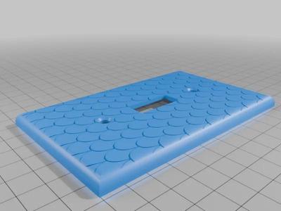 Dragon scale light switch cover   