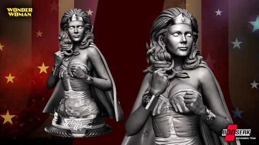 B3DSERK November term 2022: Wonder Woman - Lynda Carter Bust 1/4 ready for printing