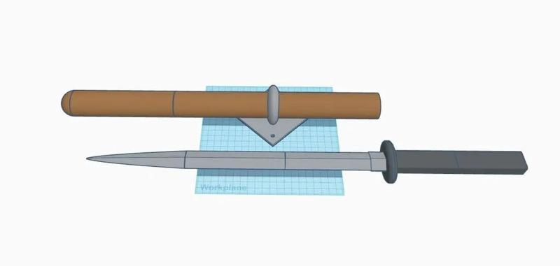 Kakashi Tanto - White Light Chakra Sabre   