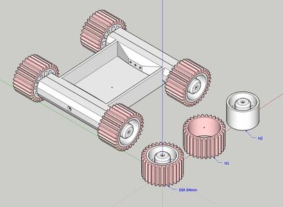 *RC Car Normal Wheel 2