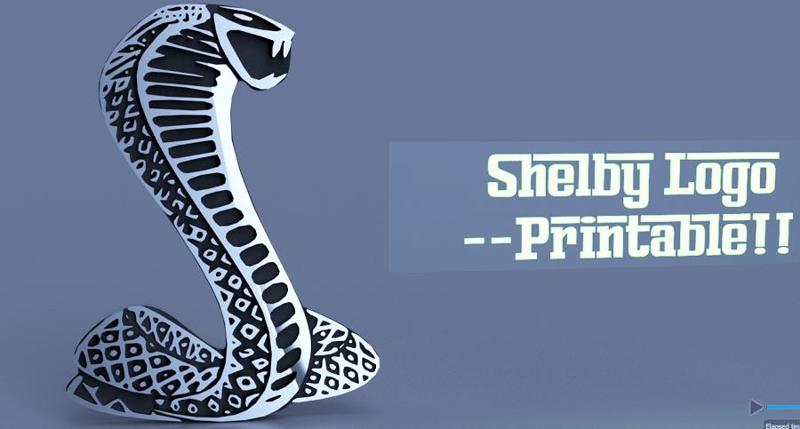 Shelby logo - scaled for a 2007 Mustang