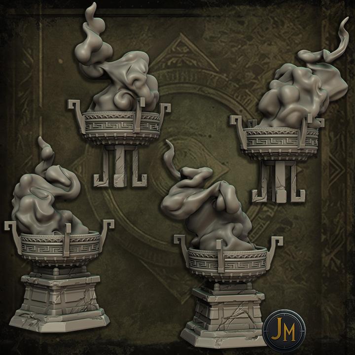 Incense Braziers Terrain Set