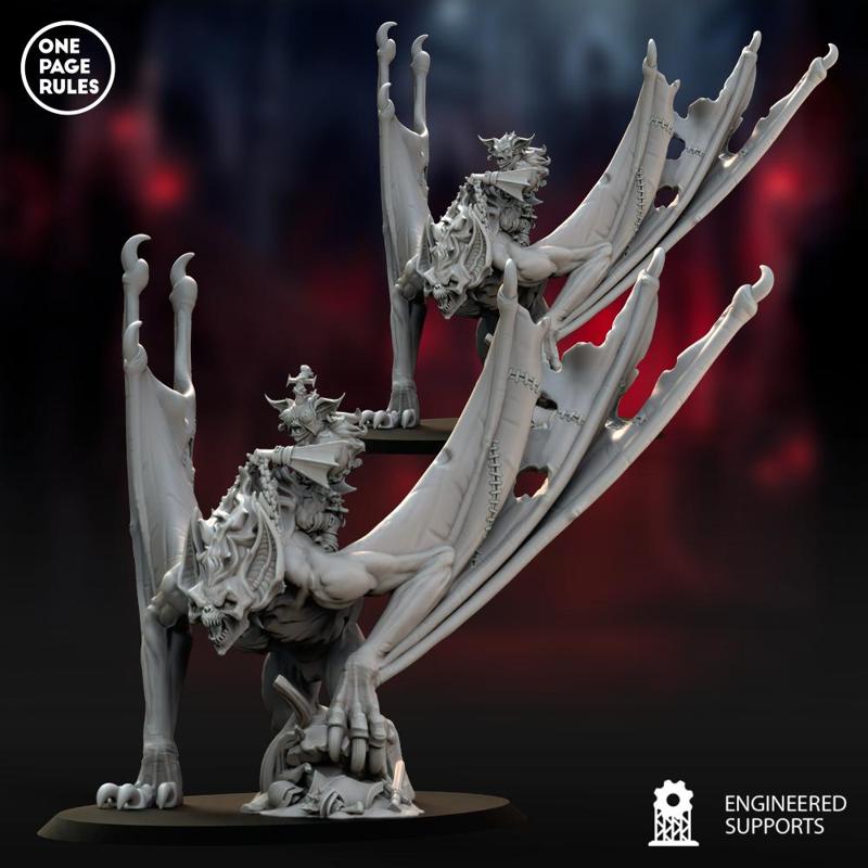 Ghoul Champion on Bat Beast - Vampiric Undead
