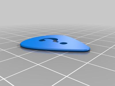 Question Mark Guitar Pick