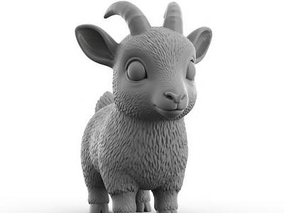Baby tahr animal miniature