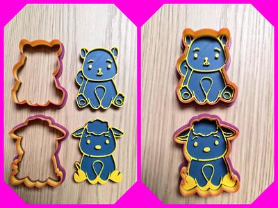 Sheep Squirrel Cookie Cutter Stamp Playdoh