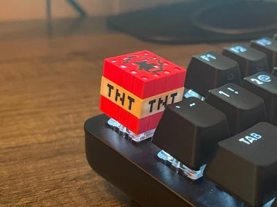 Minecraft TNT Keycap 0.2mm