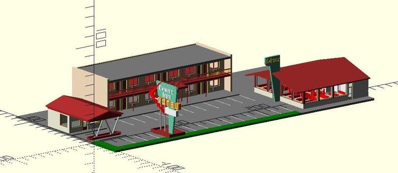 n scale highway motel