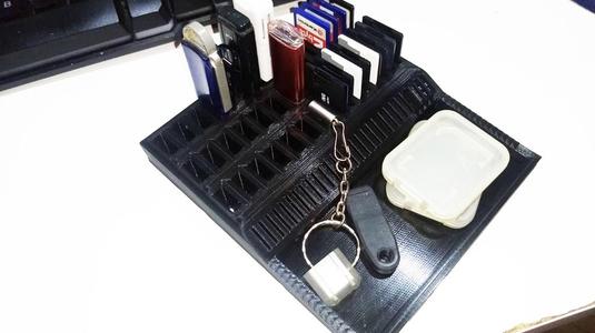 The "Why do I need all this USB & SD media?" Holder + tray