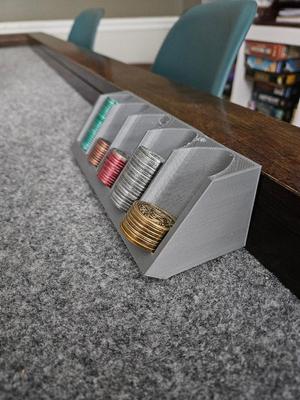 Lower Profile Solid Universal Game Coin Holder