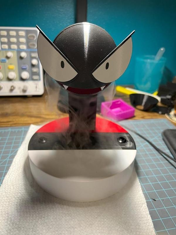 Stand for Pokemon Gastly fog colored by LED